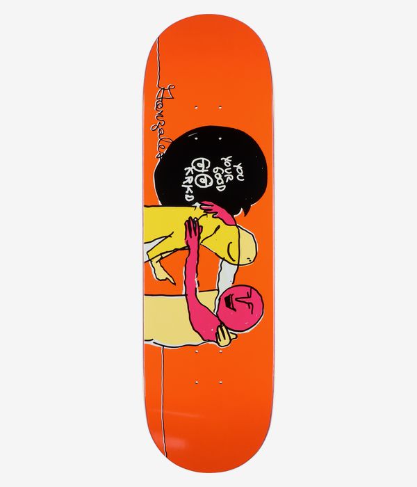 Krooked Gonz Your Good 9.02" Skateboard Deck (orange)