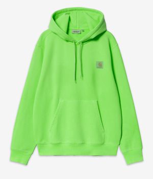 Carhartt WIP Industry sweat à capuche (lumo green black garment dyed)