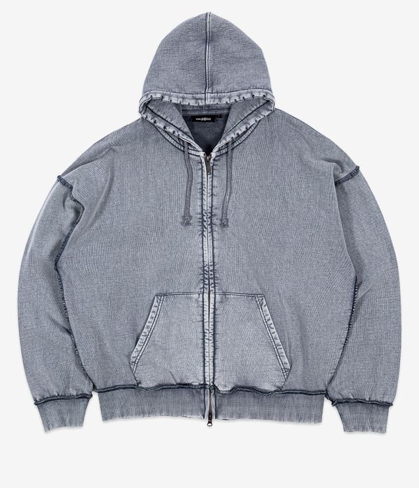 Wasted Paris Kingdom Curve Faded Zip-Hoodie (faded navy)