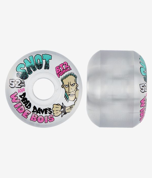 Snot Dead Dave Wide Boys Wheels (clear) 52 mm 101A 4 Pack
