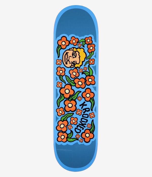 Krooked Team Sweatpants Redux 8.5" Skateboard Deck (blue)