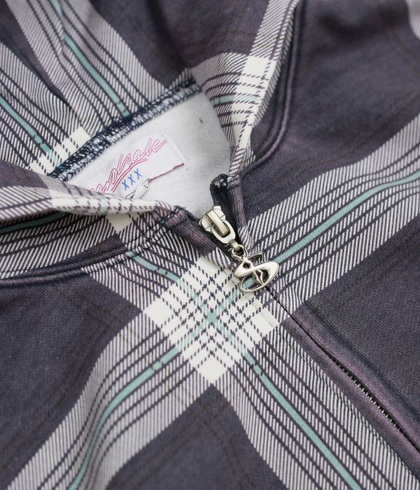 Yardsale Crib Checked Zip-Hoodie (blue)