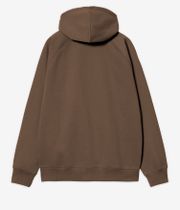 Carhartt WIP Chase Bluza z Kapturem na Zamek (chocolate gold)