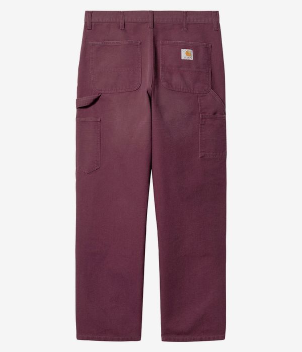 Carhartt WIP Double Knee Pant Organic Dearborn Broeken (malbec aged canvas)