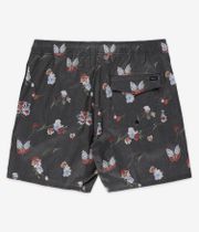 RVCA Barnes Elastic 17 Boardshorts (black floral print)