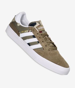 adidas Skateboarding Busenitz Vulc II Buty (khaki six white aurora ink)
