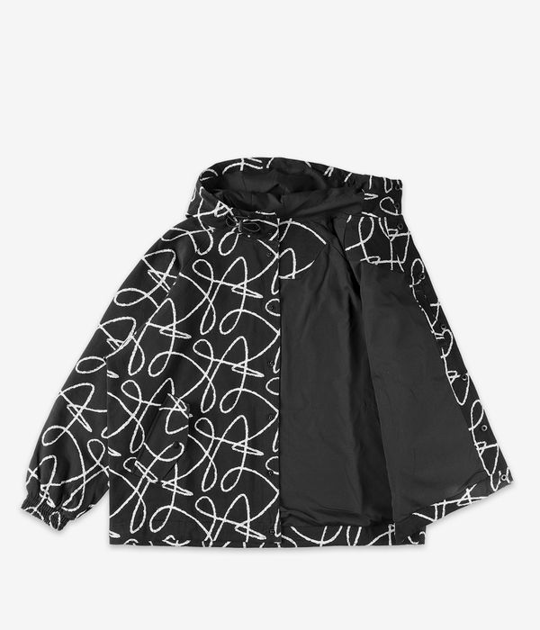 Poetic Collective Boxy Doodle Denim Jacket (black)