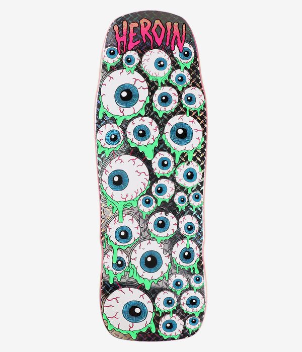 Heroin Skateboards Holo Mutant Eyeballer 10.25" Skateboard Deck (multi)