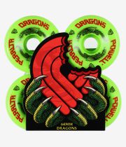 Powell-Peralta Dragon Formula G-Bones Rollen (green) 64 mm 93A 4er Pack