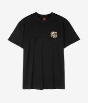 Santa Cruz Flaming Dice Dot Chest T-Shirt (black)