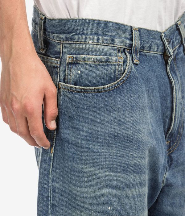 Carhartt WIP Landon Pant Jeans (blue destroy wash splatter)