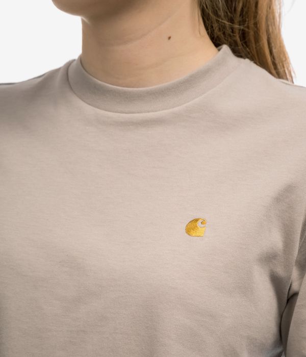 Carhartt WIP W' Chase Organic T-Shirt women (dusky beige gold)