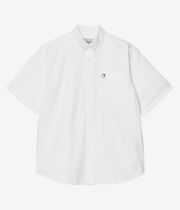 Carhartt WIP Braxton Oxford Hemd (white black)