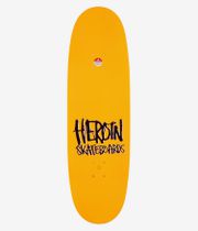 Heroin Skateboards Hills Have Eggs 9.5" Skateboard Deck (orange black)