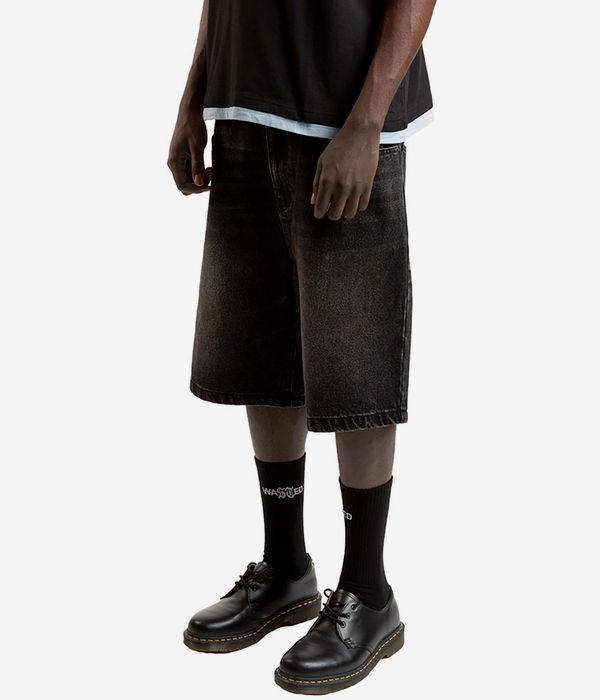 Wasted Paris Sandblast Casper Shorts (faded black)