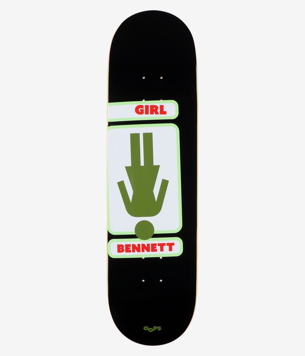 Girl Bennett Oops 8.5" Skateboard Deck (black)