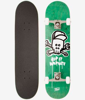 MOB Team Skull 8" Complete-Skateboard (green)