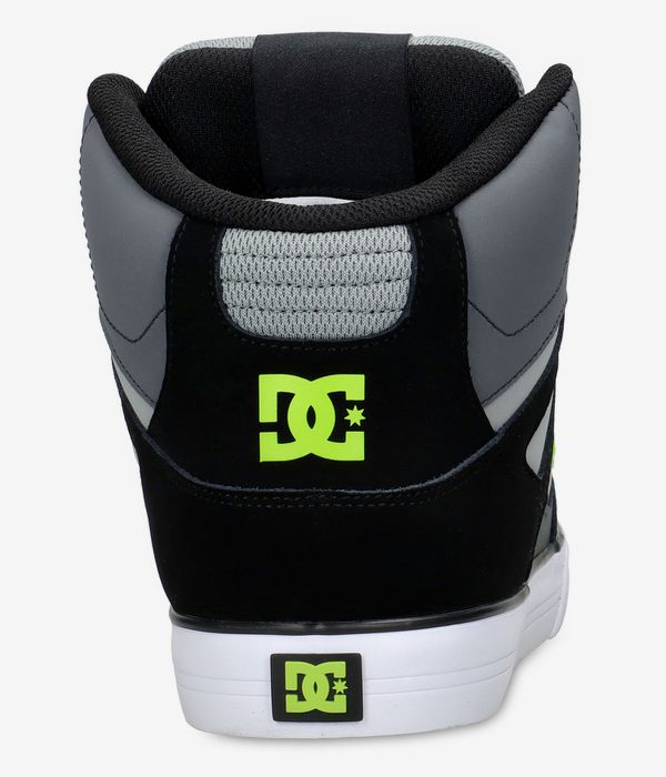 DC Pure High Top WC Shoes (grey black lime)