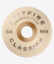 Spitfire Formula Four Classic Wheels (white silver) 54mm 99A 4 Pack