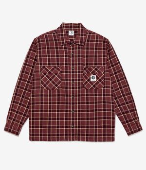 Polar Mike Flannel Chemise (oxblood check)