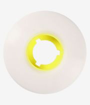 skatedeluxe Retro Rouedas (white yellow) 54mm 100A Pack de 4
