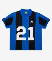 Carpet Company Polo Jersey Polo-Shirt (blue stripe)