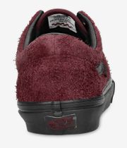 Vans Skate Old Skool Hairy Suede Shoes (black burgundy)