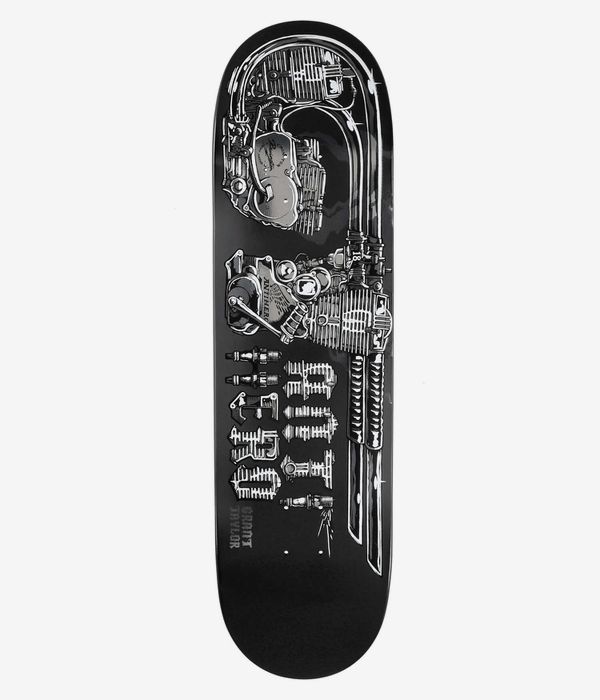 Anti Hero Grant 'GT Revington' Re-Rev'd 8.5" Skateboard Deck (dipped matte black)