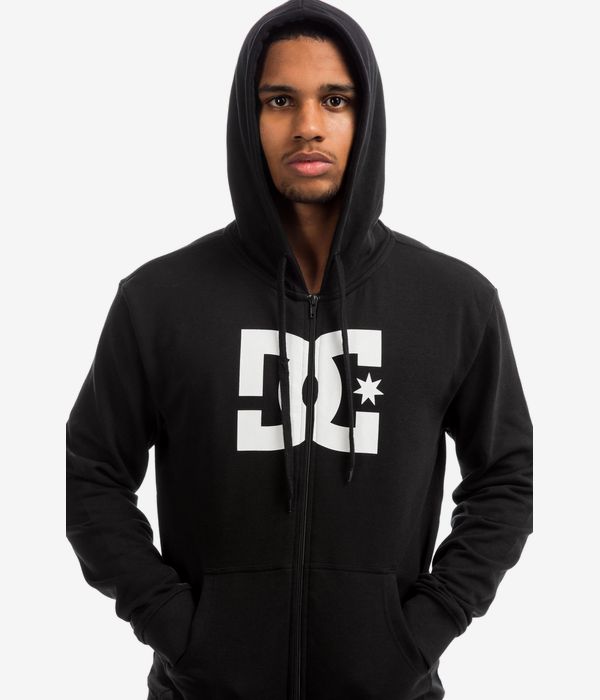 DC Star Zip-Sweatshirt avec capuchon (black snow white)