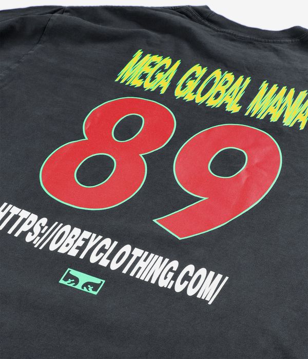 Obey Mega Global Mania Longsleeve (pigment true vintage black)