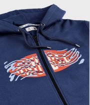 Anuell Slickum Organic Felpa Hoodie con zip (navy)