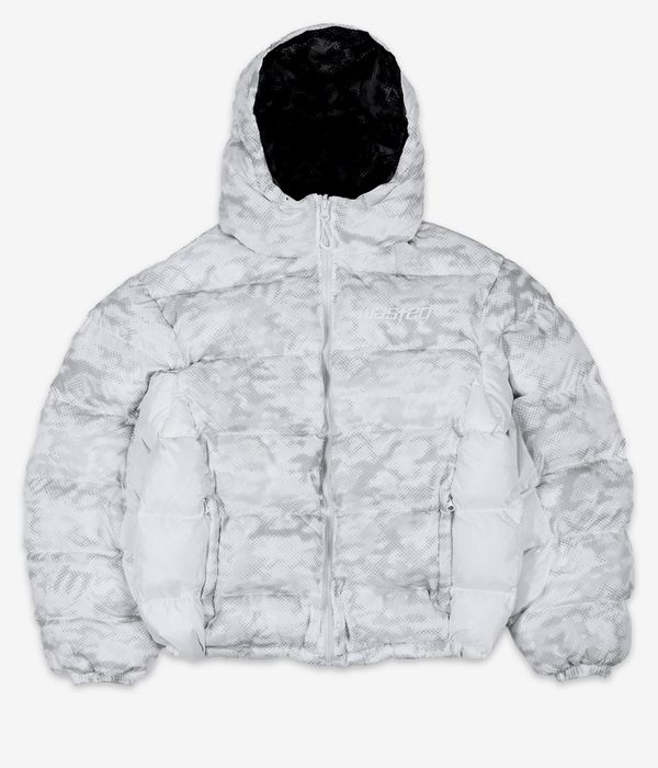 Wasted Paris Digicamo Reversible Puffer Jas (camo white black)