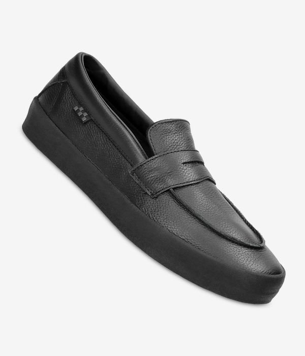 Vans black loafers cheap