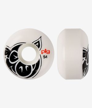 Pig Head Roues (white) 54mm 101A 4 Pack