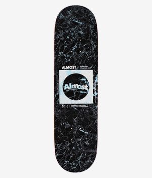 Almost Minimalist 8.25" Planche de skateboard (black white)