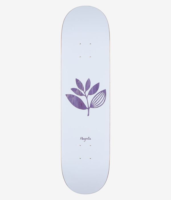 Magenta Team Wood Plant 8" Skateboard Deck (white)