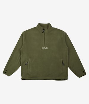 SOUR SOLUTION Micro Fleece Half Zip Sweatshirt (olive)