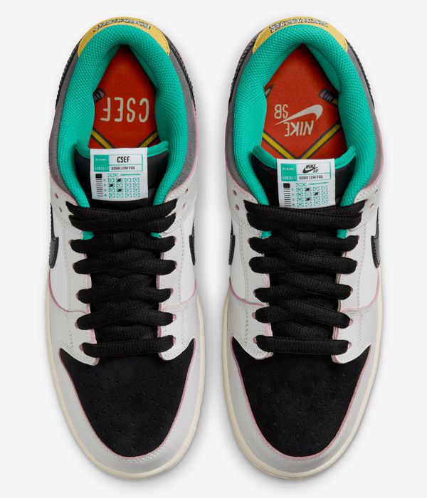 Nike SB x CSEF Dunk Low Pro Shoes (summit white black white iron gr)