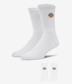 Dickies Valley Grove Embroidered Chaussettes US 3-12,5 (white) 3 Pack