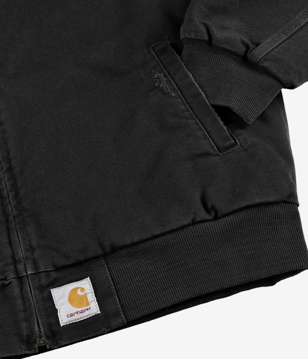 Carhartt WIP OG Santa Fe Organic Cotton Dearborn Jacket (black black grind wash)