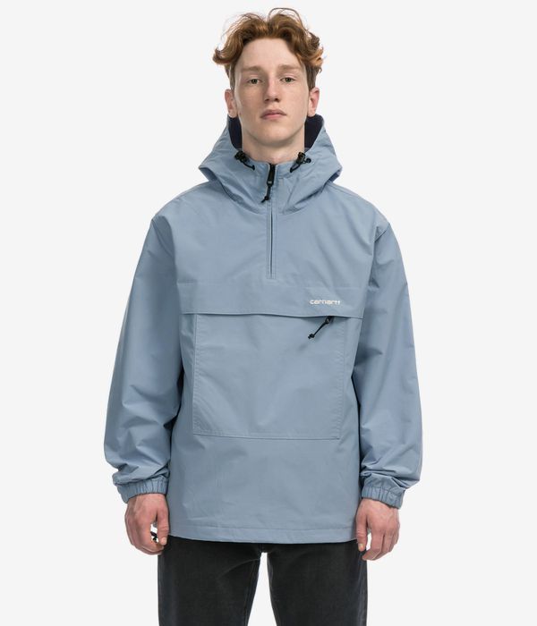 Carhartt WIP Windbreaker Pullover Veste (frosted blue white)