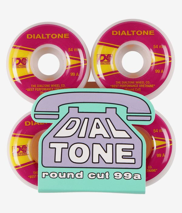 Dial Tone Atlantic Round Cut Kółka (white) 54mm 99A czteropak