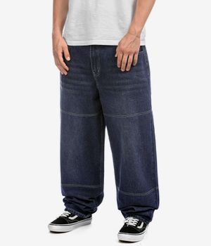 Cash Only Aleka Denim Jeans (streaky navy wash)