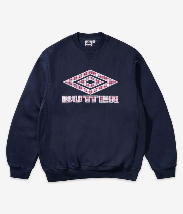 Butter Goods x Umbro Diamond Applique Sweatshirt (navy)