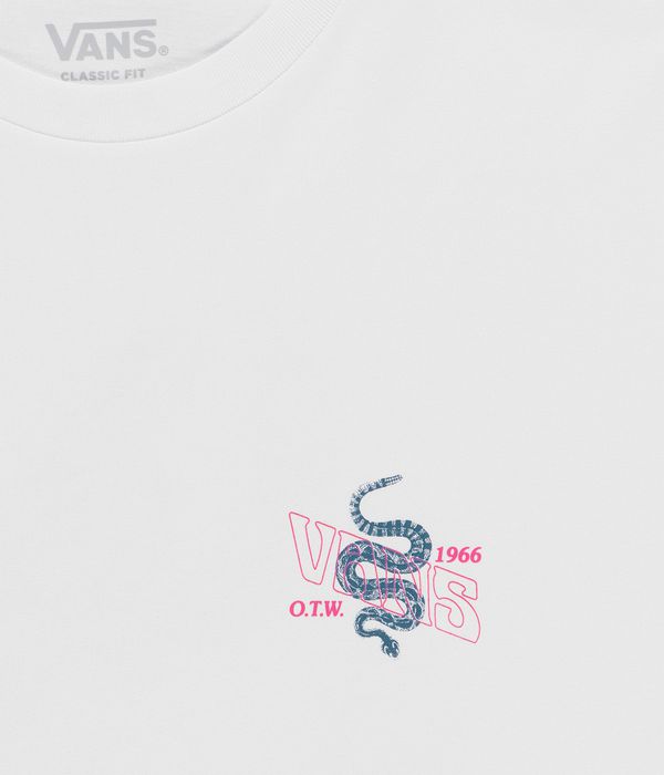 Vans Distorted Snake Camiseta de manga larga (white)