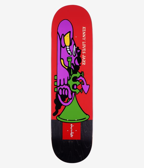 Chocolate Anderson Jazz Lovers Twin Tip 8.25" Skateboard Deck (red)