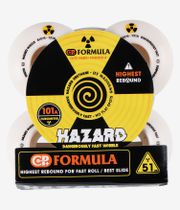 Madness Hazard Swirl CP Radial Rollen (white) 51mm 101A 4er Pack