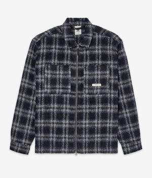 Element Fuzzy Check Zip Overshirt Jacket (brushed plaid dark slate)