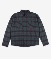 skatedeluxe Script Flanell Organic Shirt (dark green check)