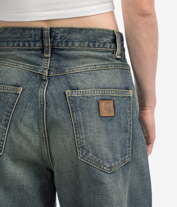 Carhartt WIP W' Brandon Camano Jeans women (blue worn used wash)